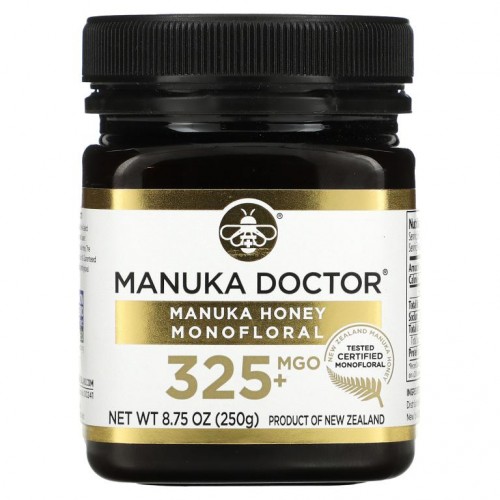 Manuka Doctor, 마누카 꿀 Monofloral, MGO 325+, 250g(8.75oz)