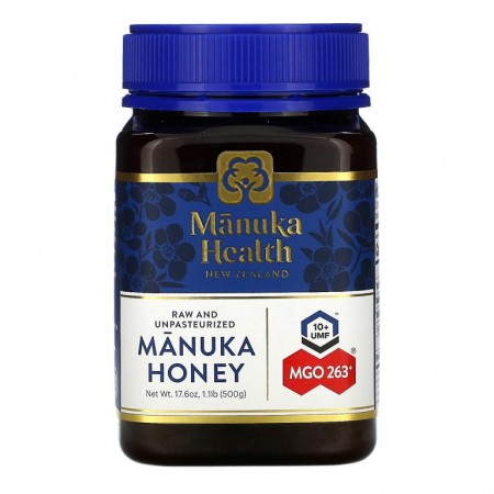 Manuka Health, 마누카 꿀, MGO 263+, 500g(1.1lb)