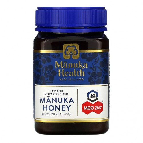 Manuka Health, 마누카 꿀, MGO 263+, 500g(1.1lb)