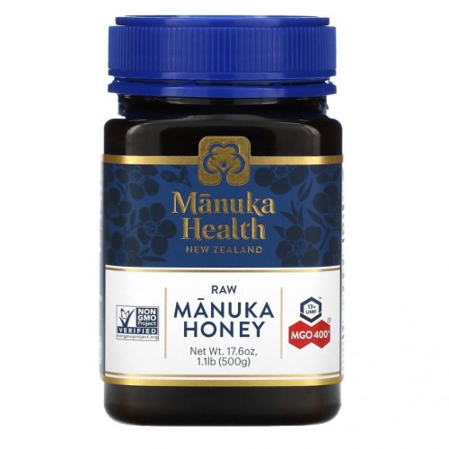 Manuka Health, 마누카 꿀, MGO 400+, 500g(1.1lb)