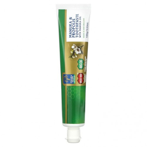 Manuka Health, 마누카 오일 함유 마누카 & 프로폴리스 치약, 100g(3.53oz)