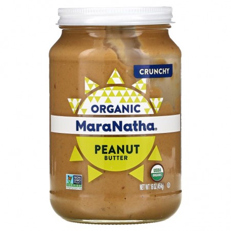 MaraNatha, 유기농 땅콩 버터, 크런치, 16 oz (454 g)