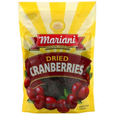 Mariani Dried Fruit, 프리미엄 건조 크랜베리, 142g(5oz)