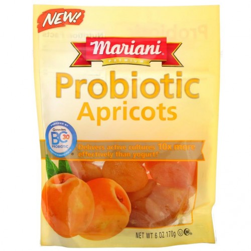 Mariani Dried Fruit, 프리미엄 프로바이오틱 살구, 170g(6oz)