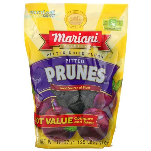 Mariani Dried Fruit, 프리미엄 씨를 뺀 건자두, 510g(18oz)