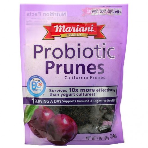 Mariani Dried Fruit, Family, 프로바이오틱 프룬스, 198g(7oz)
