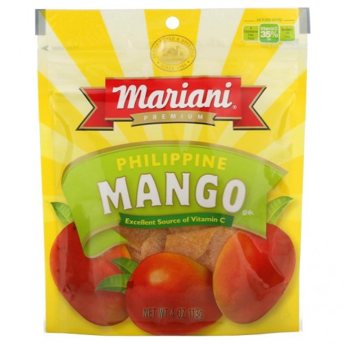 Mariani Dried Fruit, Philippine Mango, 4 oz (113 g)