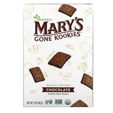 Mary's Gone Crackers, 유기농 그레이엄 스타일 스낵, 초콜릿, 142g(5oz)