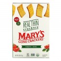 Mary's Gone Crackers, Real Thin Crackers, Tomato & Basil, 5 oz (142 g)