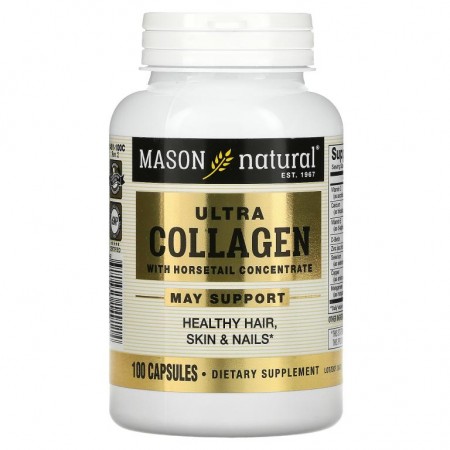 Mason Natural, 울트라 콜라겐, 쇠뜨기 농축물 함유, 캡슐 100정