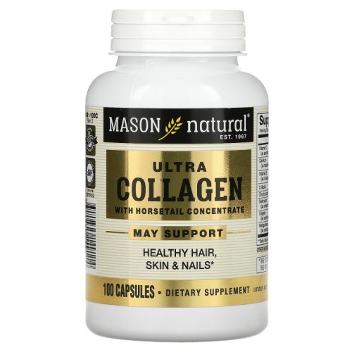 Mason Natural, 울트라 콜라겐, 쇠뜨기 농축물 함유, 캡슐 100정