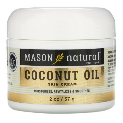 Mason Natural, 코코넛 오일 스킨 크림, 57g(2oz)