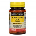Mason Natural, 알파리포산, 600mg, 캡슐 30정