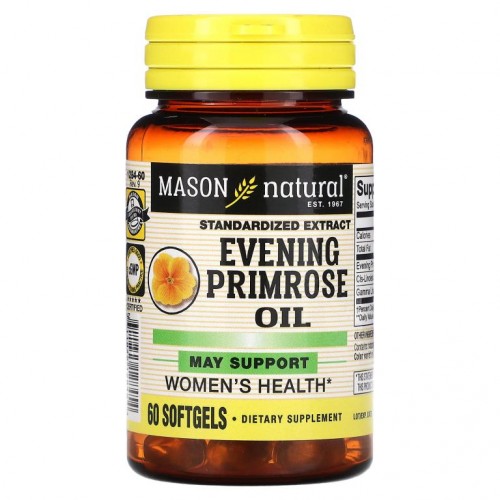 Mason Natural, 달맞이꽃 오일, 소프트젤 60정