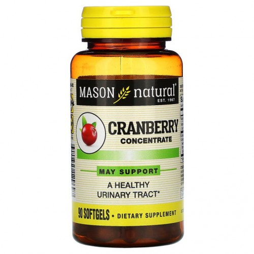 Mason Natural, 크랜베리 농축물, 소프트젤 90정