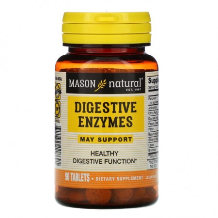 Mason Natural, 소화 효소, 90정