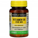 Mason Natural, 비타민B1, 250mg, 100정
