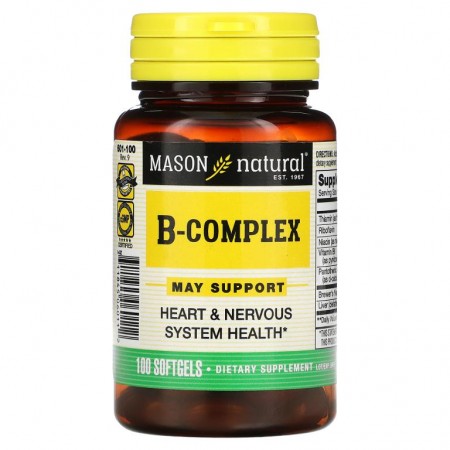 Mason Natural, B 복합체, 소프트젤 100정