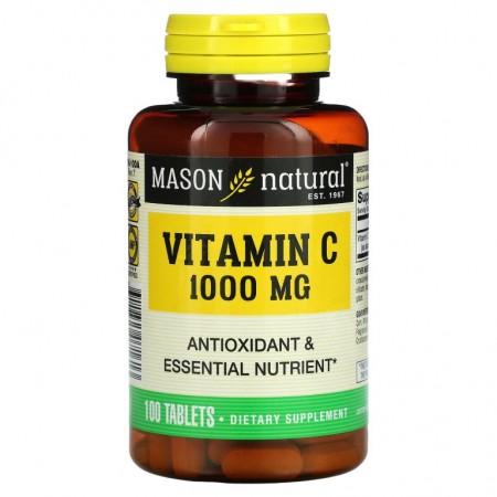 Mason Natural, 비타민C, 1,000mg, 100정