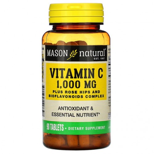 Mason Natural, 비타민 C, 1,000mg, 90정