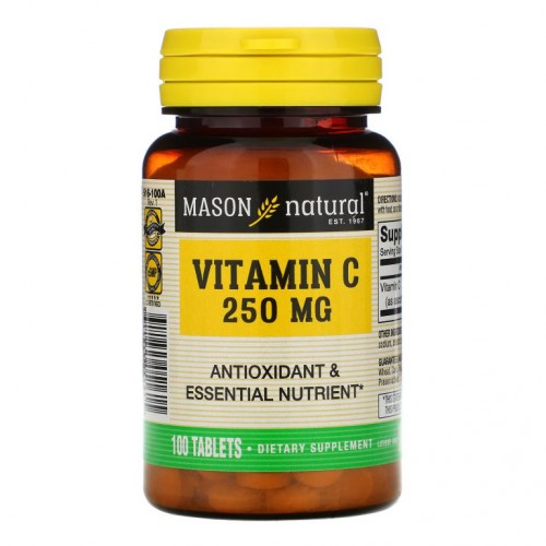 Mason Natural, 비타민 C, 250mg, 100정