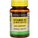 Mason Natural, 비타민D3, 10mcg(400IU), 소프트젤 100정