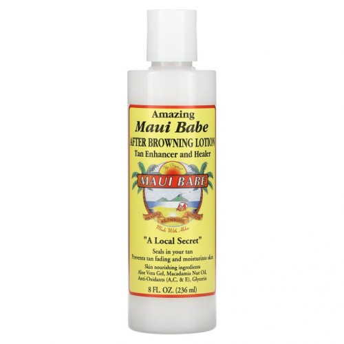Maui Babe, 애프터 브라우닝 로션, 탠 인헨서 & 힐러, 8fl oz(236ml)