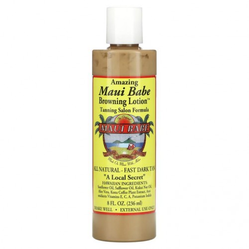 Maui Babe, Amazing Browning Lotion, 태닝 살롱 포뮬라, 236ml(8fl oz)