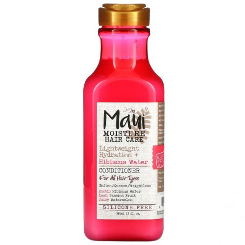 Maui Moisture, Hair Care, Lightweight Hydration + Hibiscus Water Conditioner, For All Hair Types, 13 fl oz (385 ml)