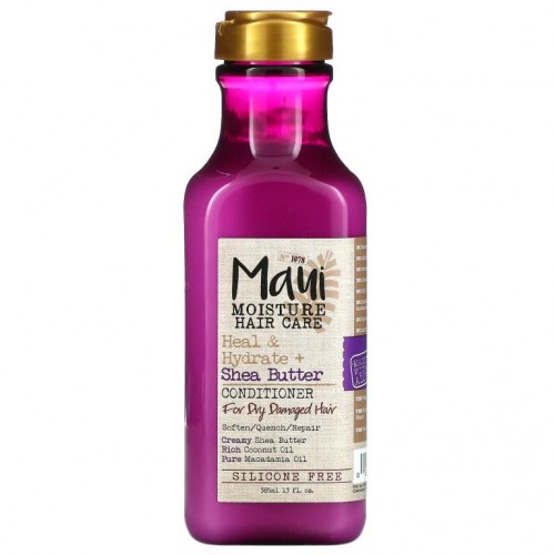 Maui Moisture, Heal & Hydrate + Shea Butter, Conditioner, For Dry, Damaged Hair , 13 fl oz (385 ml)