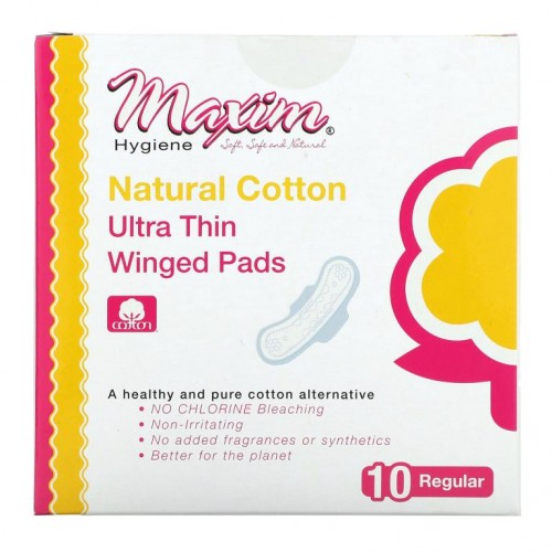 Maxim Hygiene Products, 울트라 씬 날개 패드, 레귤러, 10개입
