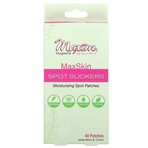 Maxim Hygiene Products, MaxSkin, Spot Suckers, 40 Patches, Sizes 9mm & 12mm