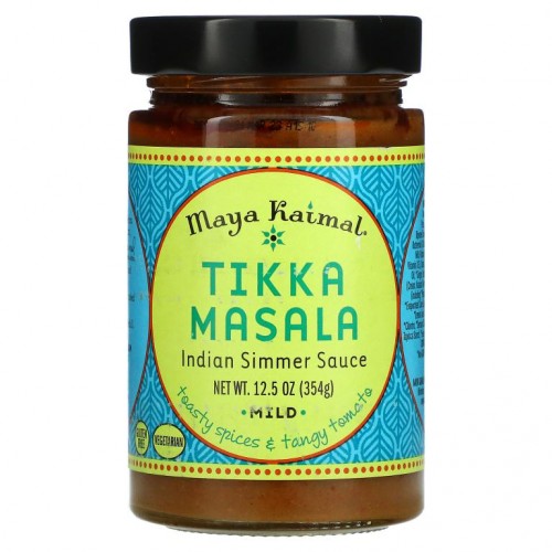 Maya Kaimal, Tikka Masala, Indian Simmer Sauce, Mild, Toasty Spices & Tangy Tomato, 12.5 oz (354 g)