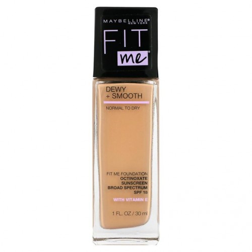 Maybelline, 핏 미, 듀이 + 스무스 파운데이션, 115 아이보리, 1fl oz(30ml)