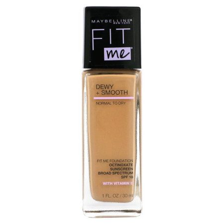 Maybelline, 핏 미, 듀이 + 스무스 파운데이션, 125 누드 베이지, 1fl oz(30ml)