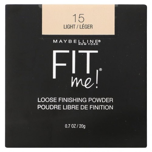 Maybelline, 핏 미, 루즈 피니싱 파우더, 15 라이트, 0.7oz(20g)