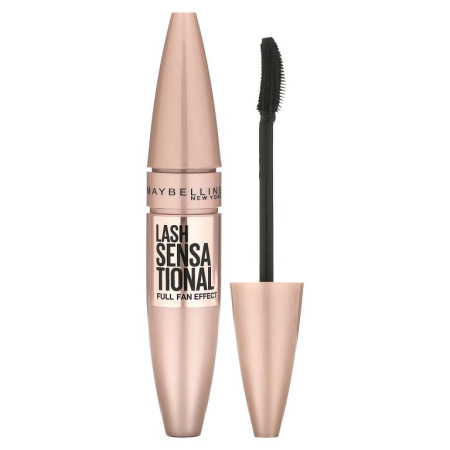 Maybelline, 래시 센세이셔널 마스카라, 253 블래키스트 블랙, 0.32fl oz(9.5ml)