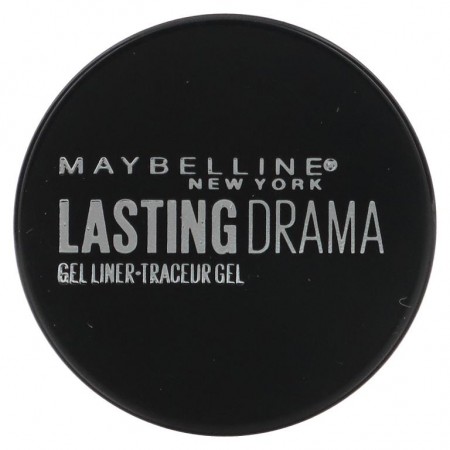 Maybelline, Eye Studio, Lasting Drama, 젤 아이라이너, 블랙키스트 블랙, 0.106oz(3g)