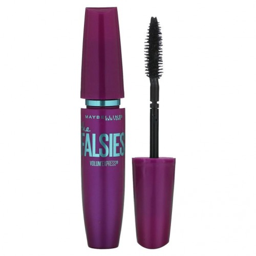 Maybelline, Volum' Express, The Falsies 마스카라, 블랙키스트 블랙, 0.25fl oz(7.5ml)