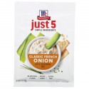 McCormick, Just 5 Simple Ingredients, Dip & Seasoning Mix, Classic French Onion, 1 oz (28 g)