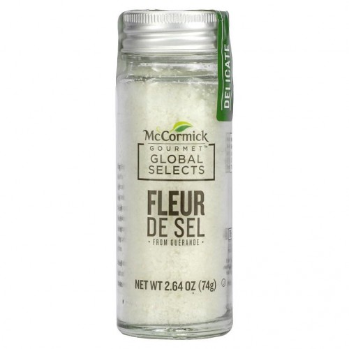McCormick Gourmet Global Selects, 게랑드산 Fleur De Sel, 74g(2.64oz)