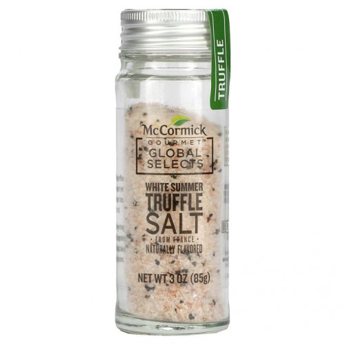 McCormick Gourmet Global Selects, 프랑스산 화이트 썸머 트러플 솔트, 천연 향료, 85g(3oz)