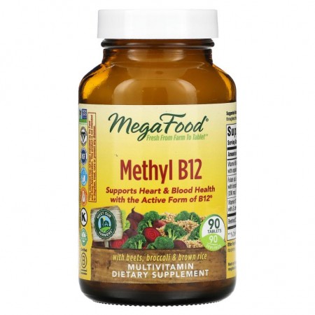 MegaFood, 메틸 B12, 90정