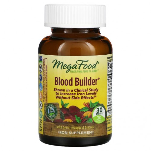 MegaFood, Blood Builder, 30정