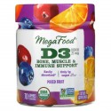 MegaFood, D3, 혼합 과일, 1,000IU(25mcg), 구미젤리 70개