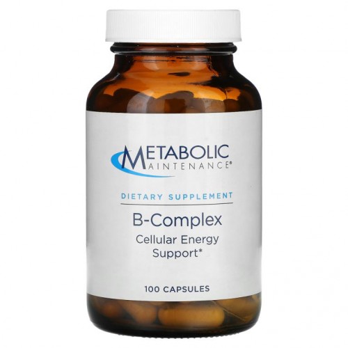 Metabolic Maintenance, B-컴플렉스, 인 첨가, 100 캡슐