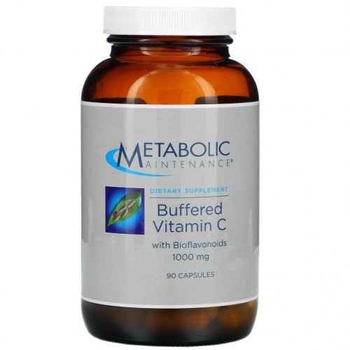 Metabolic Maintenance, 완충형 비타민C, 바이오플라보노이드 함유, 1,000mg, 90정