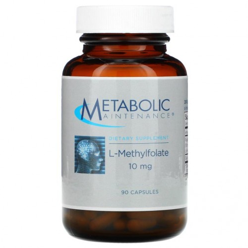 Metabolic Maintenance, L-메틸엽산, 10mg, 캡슐 90정