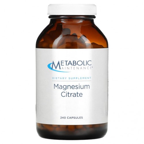 Metabolic Maintenance, Magnesium Citrate, 250 Capsules