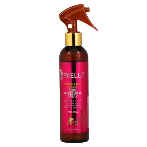 Mielle, Curl Refreshing Spray, Pomegranate & Honey, 8 fl oz (240 ml)